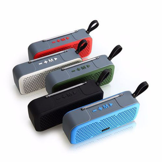 Image sur Haut-parleur  Bluetooth sans fil MC-218 Avec Puissante Sonore Et Station Radio -Noir et rouge