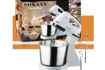 Image sur Batteur Sur Socle Avec Bol SOKANY - 250W - 2L Gris Argent - 03Mois Garantis