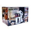 Image sur Batteur Sur Socle Avec Bol SOKANY - 250W - 2L Gris Argent - 03Mois Garantis