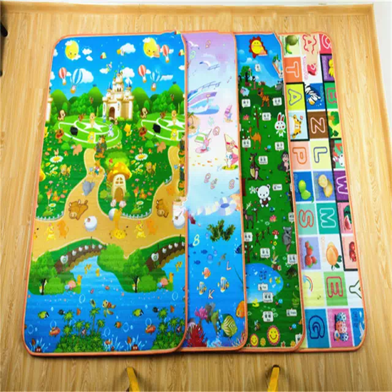 Image sur Tapis d'éveil jouet pour enfants multicolores 200×180×0,5cm