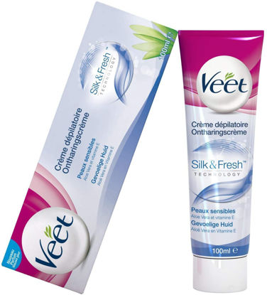 Agrandir l'image de Crème dépilatoire peaux Sensibles Veet - 100 ml Image de Crème dépilatoire peaux Sensibles Veet - 100 ml
