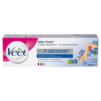 Agrandir l'image de Crème dépilatoire veet peaux sensibles -100ml Image de Crème dépilatoire veet peaux sensibles -100ml