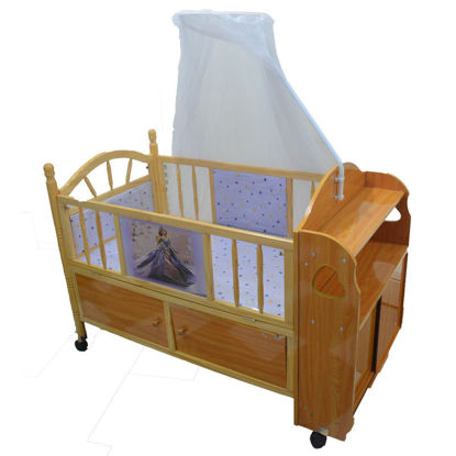 Agrandir l'image de Berceau En Bois Haut de Gamme Cendrillon- Violet + Couffin + Moustiquaire Offerte Image de Berceau En Bois Haut de Gamme Cendrillon- Violet + Couffin + Moustiquaire Offerte