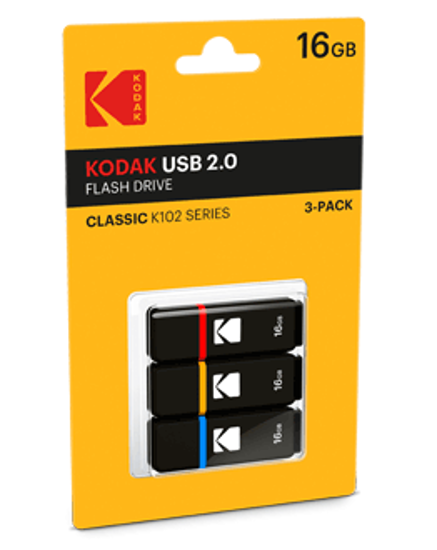 Image sur Pack de 03 Clés USB KODAK Classic K102 - 16 Go