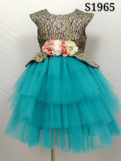 Image sur Robe princesse - Bleu turquoise