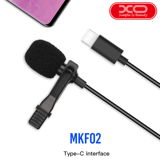 Image sur micro cravate pour téléphone portable Android iOS Microphone USB avec câble de 1,5 m de longueur  type c
