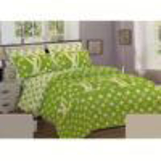 Image sur 2 Drap 3 Places + 2 Taies D'Oreiller -Louis Vuitton- Vert et Blanc