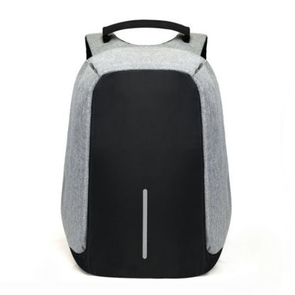 Agrandir l'image de Sac à Dos D'ordinateur Imperméable pour Ordinateur Portable De 15.6 Pouces - Gris/Noir Image de Sac à Dos D'ordinateur Imperméable pour Ordinateur Portable De 15.6 Pouces - Gris/Noir