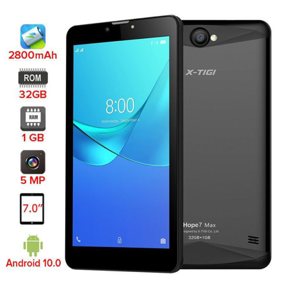 Agrandir l'image de Tablette Hope7 Max X-Tigi - 3G - Dual Sim - 7" - 1Go RAM 32Go ROM - Noir+Gris - Garantie 12 Mois Image de Tablette Hope7 Max X-Tigi - 3G - Dual Sim - 7" - 1Go RAM 32Go ROM - Noir+Gris - Garantie 12 Mois