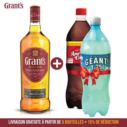 Agrandir l'image de Whisky - Grant's - Triple wood - 6 ans - 6 Pièces avec deux allongeurs offerts pour chaque Image de Whisky - Grant's - Triple wood - 6 ans - 6 Pièces avec deux allongeurs offerts pour chaque