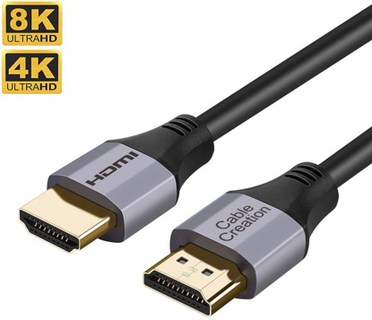 Image de Câble CableCreation 8K HDMI 2.1, haute vitesse 48Gbps 8K 60Hz Ultra HD, 1 m