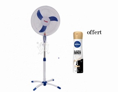 Agrandir l'image de Ventilateur Taaj - oscillant - 03 mois de garantie + déodorant nivea 200 Ml offert Image de Ventilateur Taaj - oscillant - 03 mois de garantie + déodorant nivea 200 Ml offert