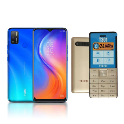 PACK TECNO Nouvelle Etudiante - Spark5 Air (32 Go/2Go - 5000 mAh - 13Mp - 4G - 7'') / T301 (1,77 Pouces - Dual Sim - 1150mAh - Torche) 12Mois Garanti PACK TECNO Nouvelle Etudiante - Spark5 Air (32 Go/2Go - 5000 mAh - 13Mp - 4G - 7'') / T301 (1,77 Pouces - Dual Sim - 1150mAh - Torche) 12Mois Garanti-iziwaycameroun