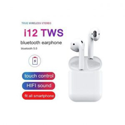 Agrandir l'image de Ecouteurs bluetooth Sans Fil - I12TWS - Blanc Image de Ecouteurs bluetooth Sans Fil - I12TWS - Blanc