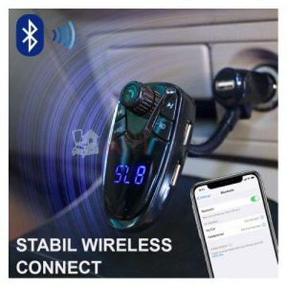 Image de Lecteur de Voiture Mp3 Auto Bluetooth - Noir