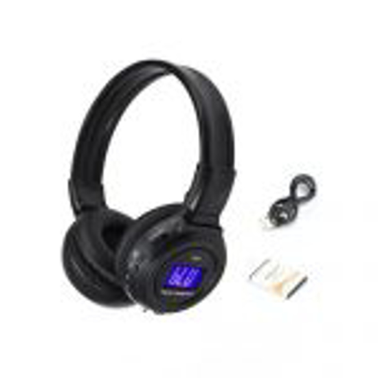 Image sur Casque Bluetooth MP3 Avec Écran LCD Et Fonction FM - noir