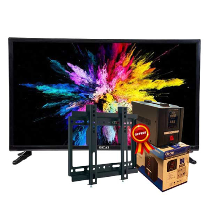 Agrandir l'image de Smart TV Oscar 55”- full HD - Noir - Garantie 12Mois + Régulateur de tension 500VA OSCAR et Support Mural TV - 14''- 42'' offerts Image de Smart TV Oscar 55”- full HD - Noir - Garantie 12Mois + Régulateur de tension 500VA OSCAR et Support Mural TV - 14''- 42'' offerts