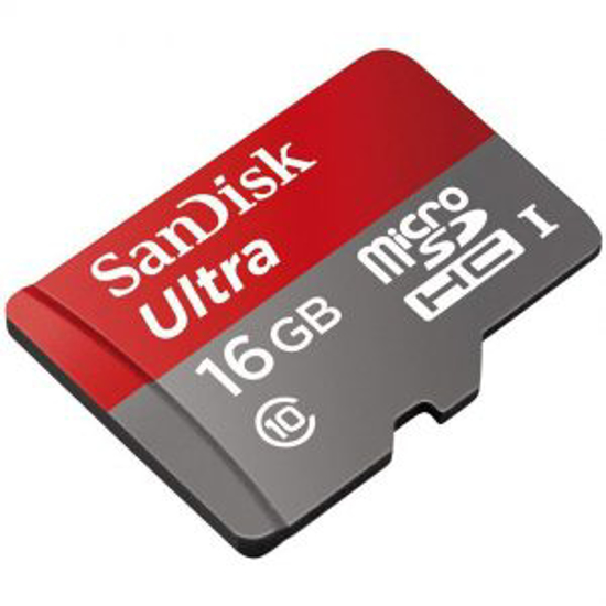 Image sur SanDisk Carte Mémoire + Sd Adapter - 16Go - 80Mb/S - Noir