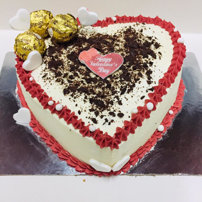 Image de Gâteau à la crème en forme de cœur - Personnalisable