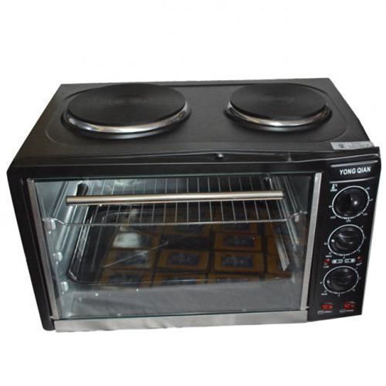 Image sur Micro-ondes avec cuisinière électrique 2 foyers intégrés Yong Quan - 28 L - Noir - Garantie 03Mois