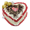 Image sur Gâteau à la crème en forme de cœur - Personnalisable