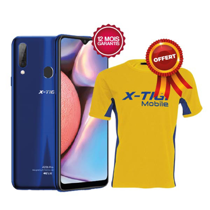 Agrandir l'image de X-Tigi A20s pro - 64Go ROM + 4Go RAM - 4G Dual SIM - 6.5'' - Smartphone - bleu + 1 trousse X-TIGI offerte Image de X-Tigi A20s pro - 64Go ROM + 4Go RAM - 4G Dual SIM - 6.5'' - Smartphone - bleu + 1 trousse X-TIGI offerte