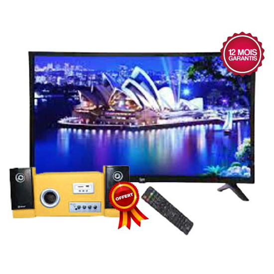 Image sur TV 65" LED Numérique NDE9 - Full HD - Décodeur et régulateur Intégrés - Garantie 12Mois + NDE9 Woofer Bluetooth ND-2870 offert