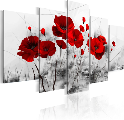 Agrandir l'image de Tableaux Decoration Murale Photo Image Artistique Photographie Graphique Fleurs -100x50 cm -5 Pieces Image de Tableaux Decoration Murale Photo Image Artistique Photographie Graphique Fleurs -100x50 cm -5 Pieces