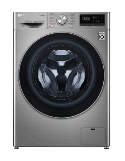 Machine à laver LG F2V5PYP2T - 8KG - gris argent - 12 mois garantis-iziwayCameroun	