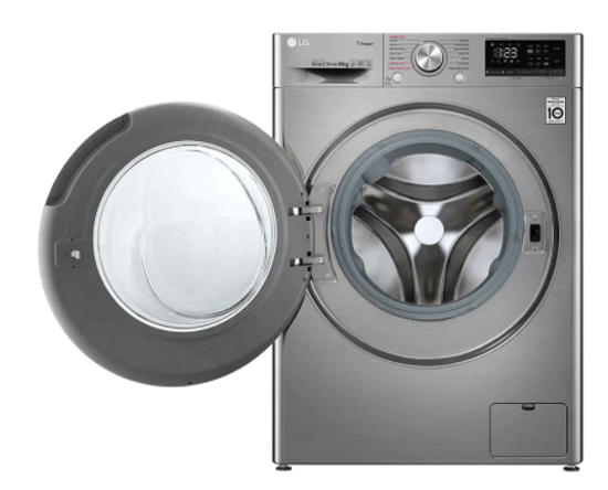 Machine à laver LG F4V5VGP2T - 9KG - gris argent -12 mois garantis-iziwayCameroun	