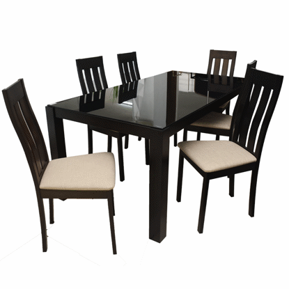 Agrandir l'image de TABLE A MANGER 180*90*72 EN BOIS VITRE Image de TABLE A MANGER 180*90*72 EN BOIS VITRE