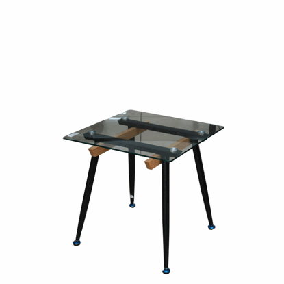 Image de TABLE DE COIN EN VERRE 50*50*50CM VITRE