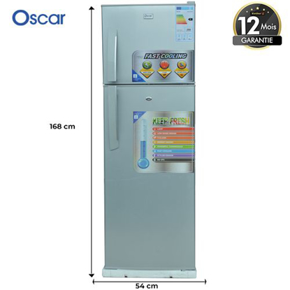 Agrandir l'image de Réfrigérateur combiné Oscar OSC-CF186S - 186L - gris - garantie 6 mois Image de Réfrigérateur combiné Oscar OSC-CF186S - 186L - gris - garantie 6 mois