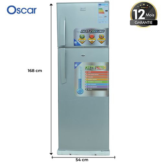 Image sur Réfrigérateur combiné  Oscar OSC-CF186S - 186L - gris - garantie 6 mois