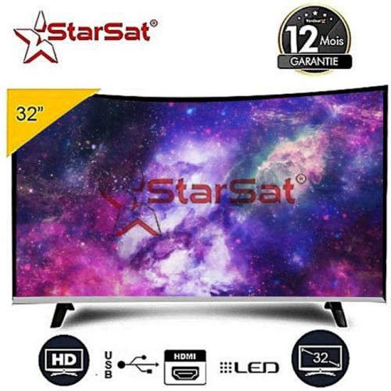 TV LED incurvé -Starsat -U32LED1000 - 32" - Noir - HD - 12 mois chez iziway Cameroun