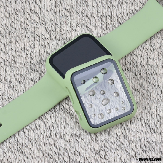 Image sur Bracelet Pour Apple Watch Silicone 44MM avec pochette et glace
