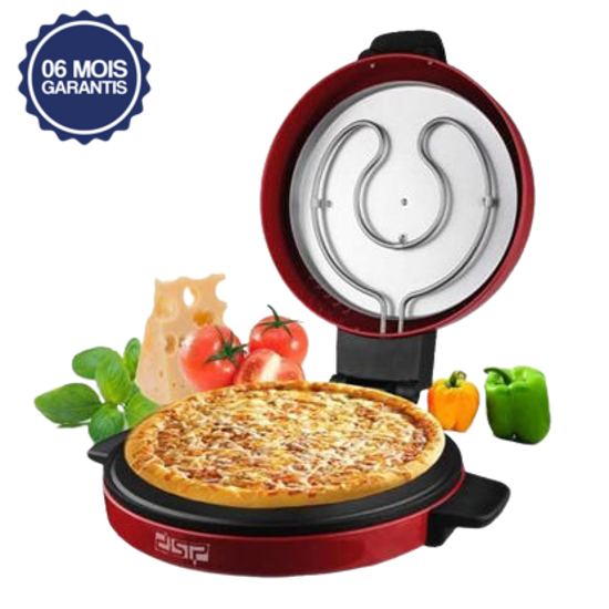 Machine électrique à Pizza - crêpes - gâteau -  KC1069 - rouge - 6 mois de garantie
