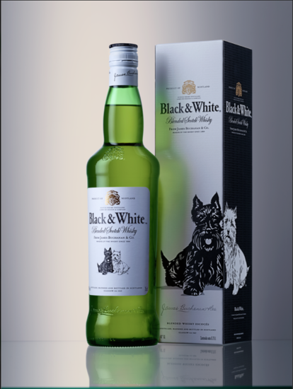 Image sur Black & White Whisky Ecossais 40 % - 75cl