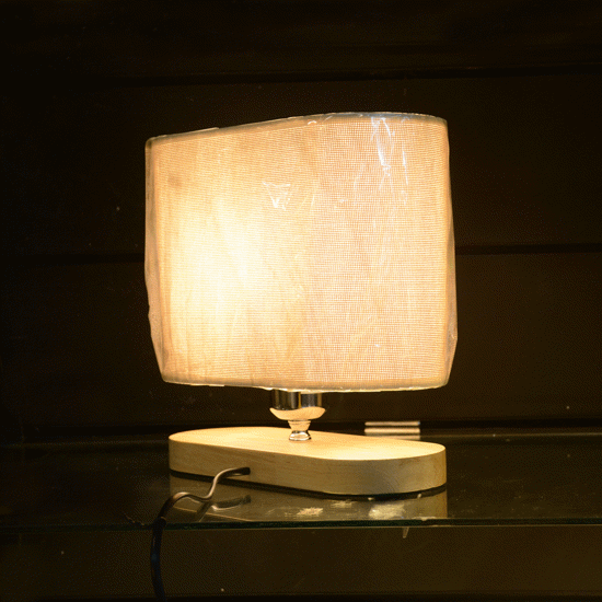 Image sur Lampe de chevet 25 cm couleur beige
