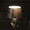 Image sur LAMPE DE CHEVET 29cm CLR BEIGE NOIR // 221359