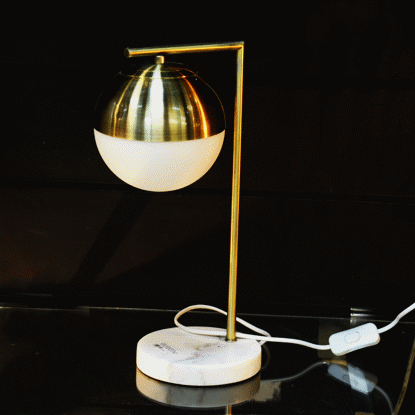 Image de LAMPE DE TABLE BASSE EN MARBRE 40X22CM // 236361