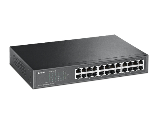 Image sur TP-Link TL-SF1024D Switch 24 Ports 10/100 Mbps (Bureau/Rackable, Boîtier Métal)