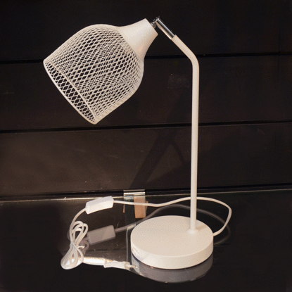 Agrandir l'image de LAMPE DE TABLE H45CM CLR BLANC1C/1A // 219864 Image de LAMPE DE TABLE H45CM CLR BLANC1C/1A // 219864