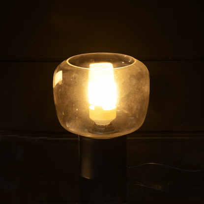 Image de LAMPE DE CHEVET H22 CM CLR NOIR 1C/4A // 219875