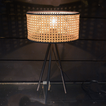 Image de LAMPE DE TABLE SUR PIED 30X51CM CLR OR REF 234257