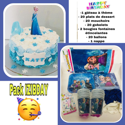 Image de GATEAU ET ACCESSOIRES ANNIVERSAIRE/ FROZEN