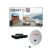 Smart TV LED Star Sat - 50" - Android - Full HD - ultra slim - Noir - 12 Mois + KIT satellite - Plus de 100 chaînes gratuites