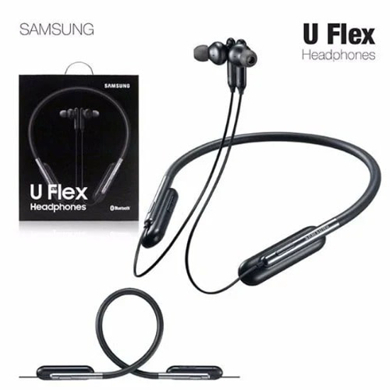 Image sur Écouteurs intra-auriculaires flexibles sans fil Bluetooth U Flex de Samsung avec microphone - Noir - 6 Mois