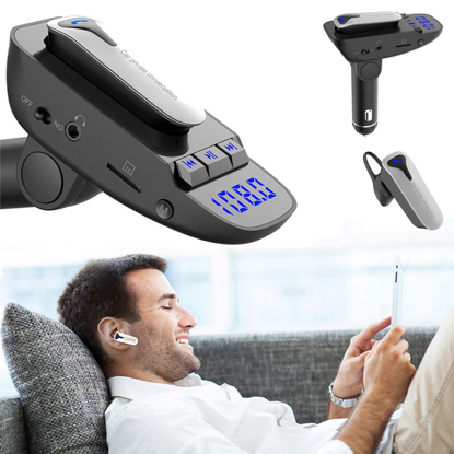 Image de ER9 multifonctions Lecteur MP3 sans fil Bluetooth 4.2 Casque double USB Chargeur FM Radio - Noir - 6 Mois