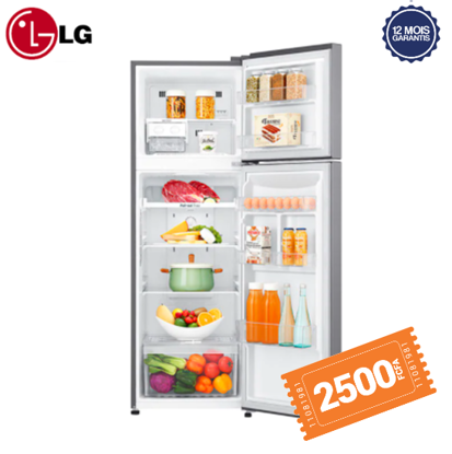 Réfrigérateur à double battant LG GN-C272SLCN - 279 Litres - Gris - 12Mois Garantis Réfrigérateur à double battant LG GN-C272SLCN - 279 Litres - Gris - 12Mois Garantis-iziwaycameroun